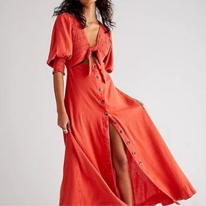 ❤️‍🔥HOST PICK❤️‍🔥NWOT Free People | Strings of Hearts Maxi Dress | XS